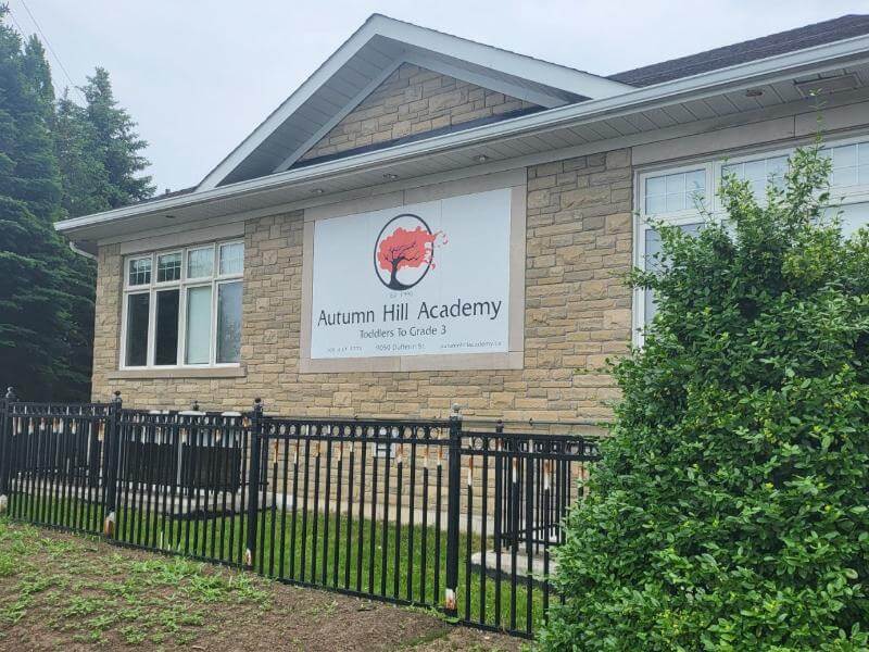 Catch basin cleaning at Autumn Hill Academy playground
